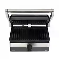 Parrilla eléctrica grill JATA JEGR1596 con placas rayadas (29 x 23,6 cm). 2000 W