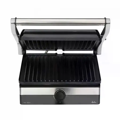 Parrilla eléctrica grill JATA JEGR1596 con placas rayadas (29 x 23,6 cm). 2000 W