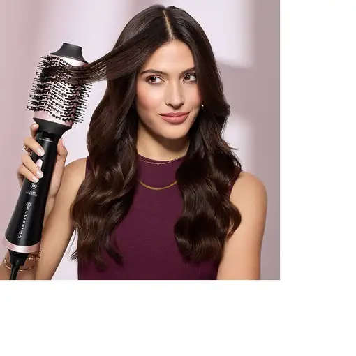 Bellissima Volume Dry & Style Cepillo de aire caliente Caliente Negro, Rosa 1000