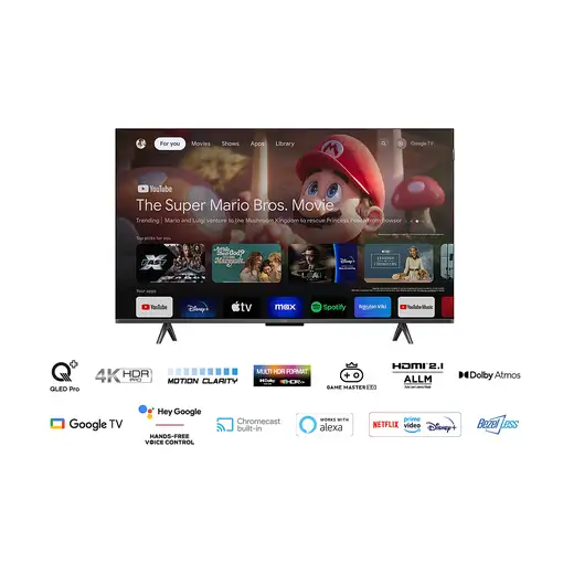 TCL C65 43C655 Televisor 109,2 cm (43\) 4K Ultra HD Smart TV Wifi Titanio 430 cd /