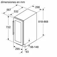 Balay 3WUF073B enfriador de vino Nevera de vino Bajo encimera Negro 21 botella(s) Balay 3WUF073B enfriador de vino Nevera de vino Bajo encimera Negro 21 botella(s)