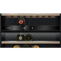 Bosch Serie 6 KWK36ABGA enfriador de vino Nevera de vino Independiente Negro 199 b