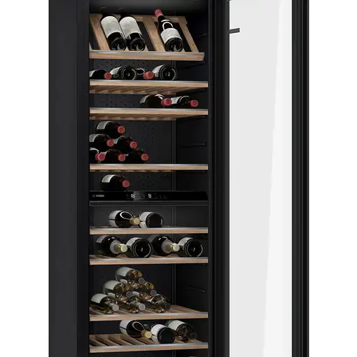 Bosch Serie 6 KWK36ABGA enfriador de vino Nevera de vino Independiente Negro 199 b
