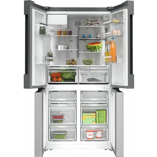 Bosch Serie 6 KFD96APEA nevera puerta lado a lado Independiente 574 L E Acero inox