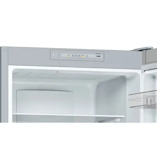 Bosch Serie 2 KGN33NLEB nevera y congelador Independiente 282 L E Acero inoxidable