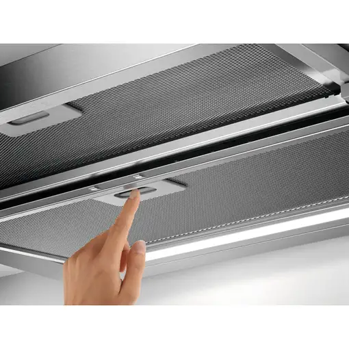 AEG DPE5660M Semintegrada (extraíble) Gris 495 m³/h