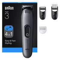 Braun AIO3500 cortadora de pelo y maquinilla Negro, Gris 14 Níquel-metal hidruro (