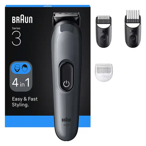 Braun AIO3500 cortadora de pelo y maquinilla Negro, Gris 14 Níquel-metal hidruro (