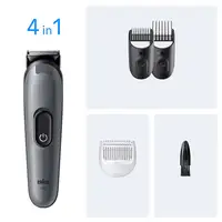 Braun AIO3500 cortadora de pelo y maquinilla Negro, Gris 14 Níquel-metal hidruro (