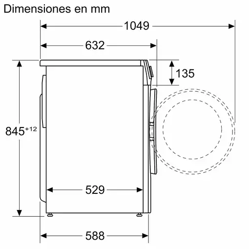 Balay 3TS3107BD lavadora Carga frontal 10 kg 1400 RPM Blanco
