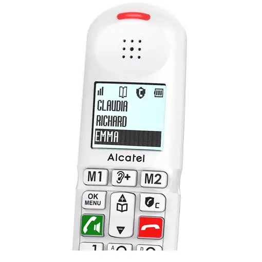 Alcatel XL685 Duo EWE Teléfono analógico Identificador de llamadas Negro