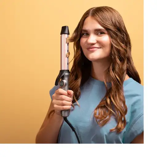 Cecotec Bamba SurfCare Epic Curly Sphere Rizador de pelo Caliente Negro, Bronce 1,