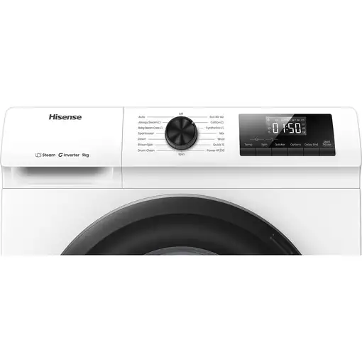 Lavadora carga frontal 9 kg 1400 RPM Blanco 20015217 HISENSE
