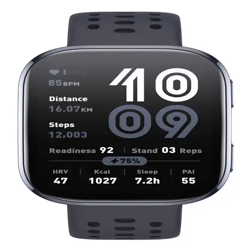 Amazfit Bip 6 Black 5 cm (1.97\) AMOLED Digital 390 x 450 Pixeles Pantalla táctil