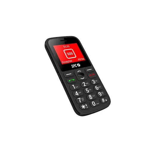 SPC FORTUNE 2 4G 4,5 cm (1.77\) 74 g Negro Teléfono para personas mayores