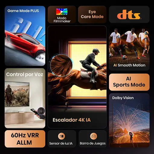 Televisor LED 65'' 4K Ultra HD Negro Smart 65A6Q HISENSE