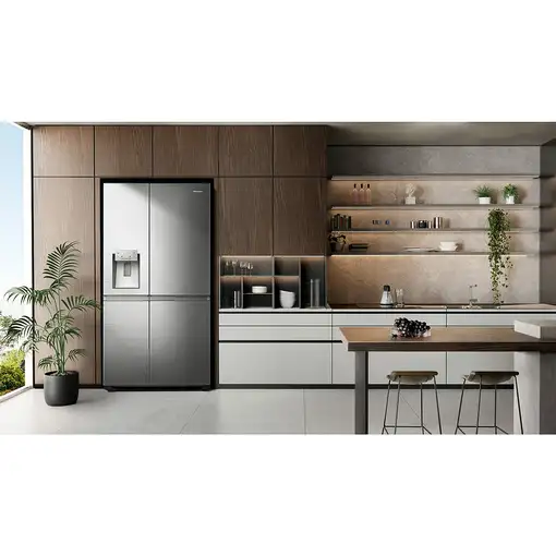 Hisense RS818N4IIE1 nevera puerta lado a lado Independiente 632 L E Acero inoxida