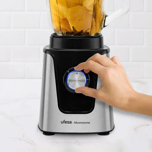 Ufesa 70205760 licuadora 1,5 L Batidora de vaso 1500 W Negro, Acero inoxidable