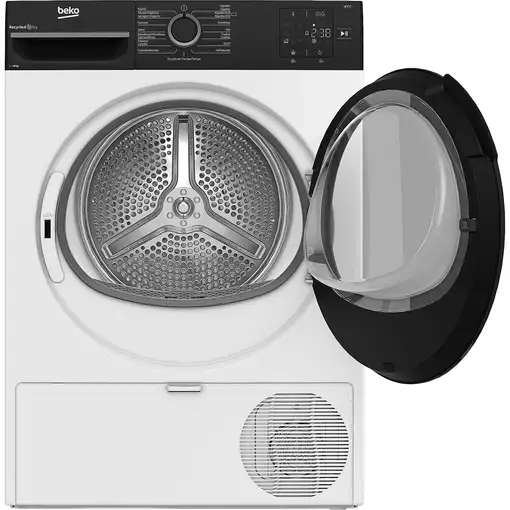Secadora blanca con bomba de calor, 10 Kg, BM3T30230W BEKO