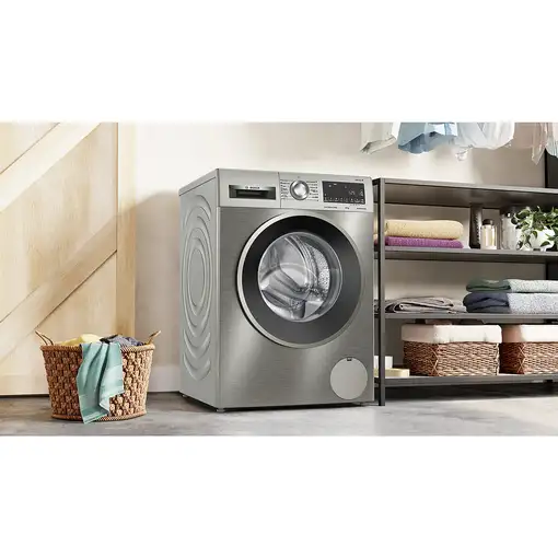 Lavadora carga frontal 10 kg 1600 RPM Acero inoxidable WGG256ZAES BOSCH