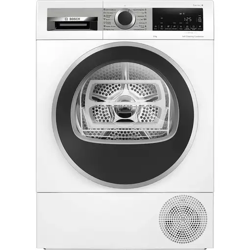Secadora blanca con bomba de calor, 9 kg, Serie 6 WQG245D1ES BOSCH