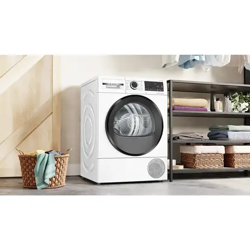 Secadora blanca con bomba de calor, 8 kg, Serie 6 WQG235D1ES BOSCH