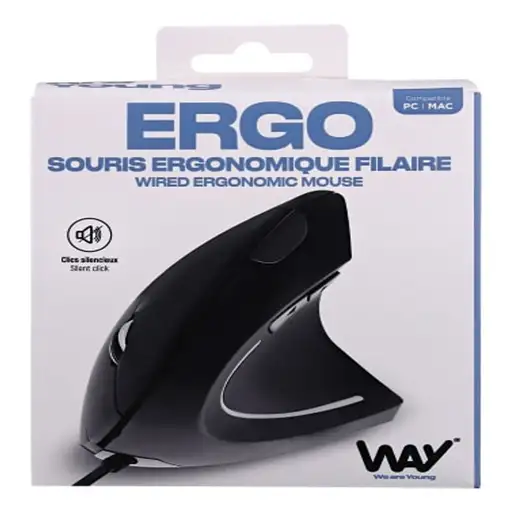 T'nB WMUERGOV ratón Universal Mano derecha USB tipo A 1600 DPI
