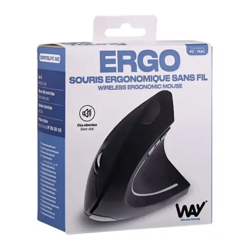 T'nB WMWERGOV ratón Universal Mano derecha Bluetooth 1600 DPI