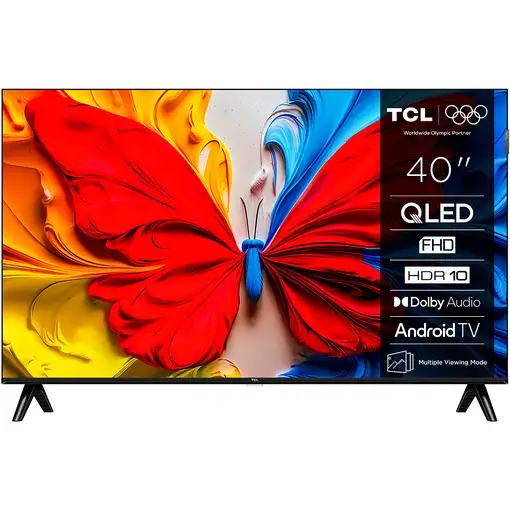 Televisor QLED 40'' Full HD Negro Smart 40S5K TCL Televisor QLED 40'' Full HD Negro Smart 40S5K TCL