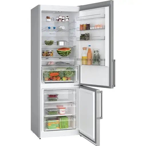 Frigoríficos сombis Independiente 440 L Acero inoxidable Serie 4 KGN497ICT BOSCH