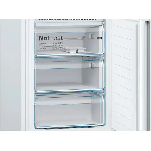Frigorífico Combi blanco, Total NoFrost, 203x60x66 cm, KGN39VWEB BOSCH