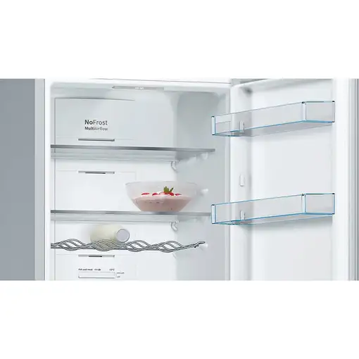 Frigoríficos сombis Independiente 326 L Acero inoxidable KGN36VIDB BOSCH