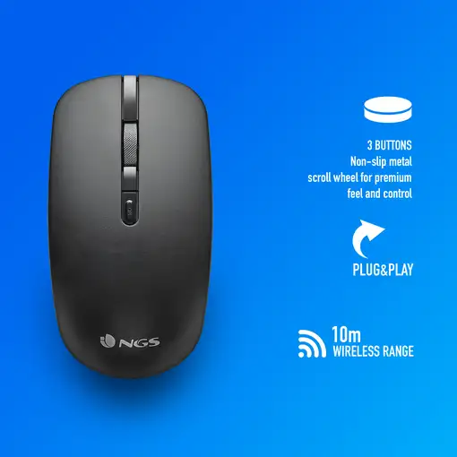 NGS SERENITY KIT: teclado y ratón inalámbricos. Layout Español. Silencioso.