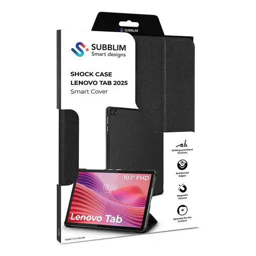 SUBBLIM SUBCST-5SC140 funda para tablet 25,6 cm (10.1'') Folio Negro