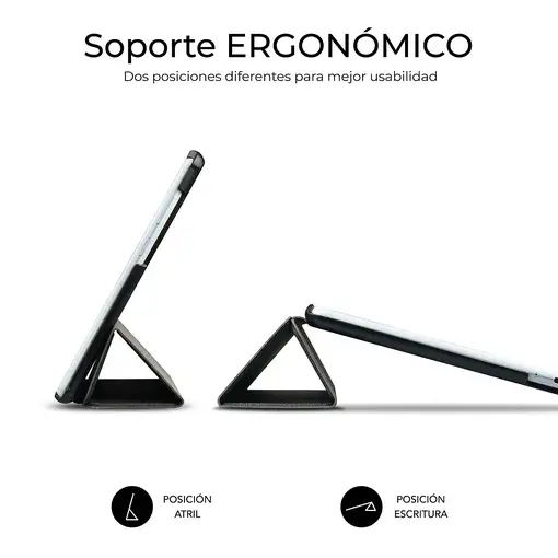 SUBBLIM Funda Tablet Shock Case Compatible con Lenovo Tab 2025 Negro 10,1'' SmartCo