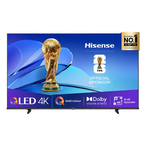 Televisor QLED 75'' 4K Ultra HD Negro Smart 20016418 HISENSE