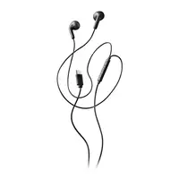 NGS CROSS GLIDE BLACK: Auriculares de botón con micrófono y control de volumen.