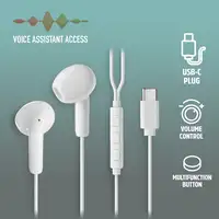 NGS CROSS GLIDE WHITE: Auriculares de botón con micrófono y control de volumen.