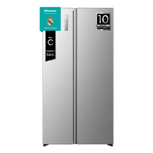 Hisense RS3P558NEIC nevera puerta lado a lado Independiente 544 L Acero inoxidable