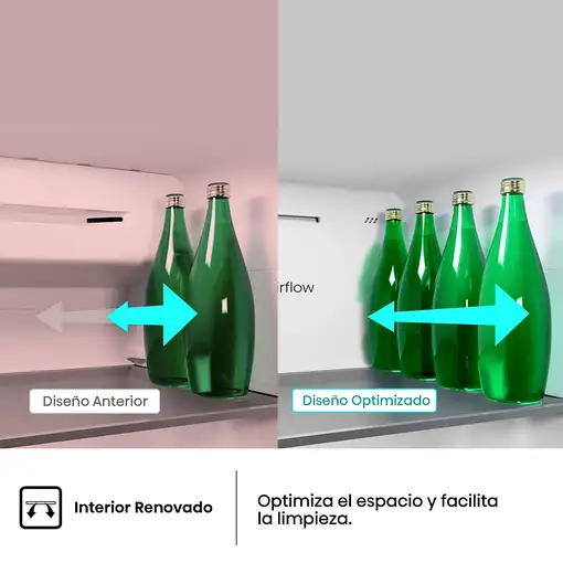 Hisense RS3P558NEIC nevera puerta lado a lado Independiente 544 L Acero inoxidable