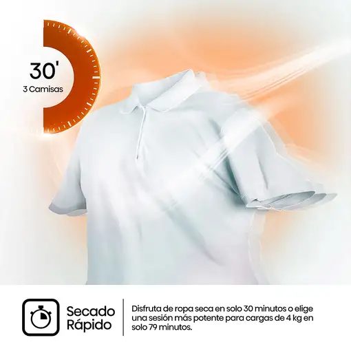 Hisense DHQE900UWDC secadora Independiente Carga frontal 9 kg Blanco