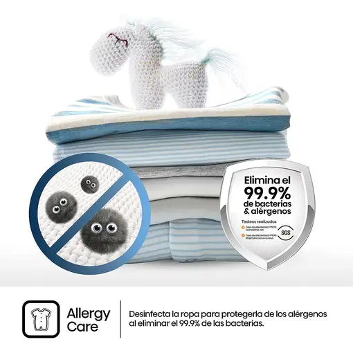 Hisense DHQE900UWDC secadora Independiente Carga frontal 9 kg Blanco