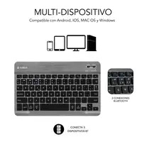 SUBBLIM Funda Tablet Keytab Pro Samsung Galaxy Tab A11 + Negro 11''