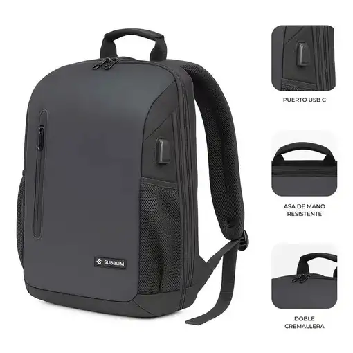 Mochila para portátil Nomad Xpand Air Padding Backpack 15,6" negro SUBBLIM