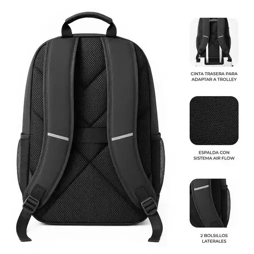 Mochila para portátil Nomad Xpand Air Padding Backpack 15,6" negro SUBBLIM