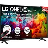 Televisor QNED MiniLED 43'' 4K Ultra HD Negro Smart 43QNED70B6C.AEU LG Televisor QNED MiniLED 43'' 4K Ultra HD Negro Smart 43QNED70B6C.AEU LG