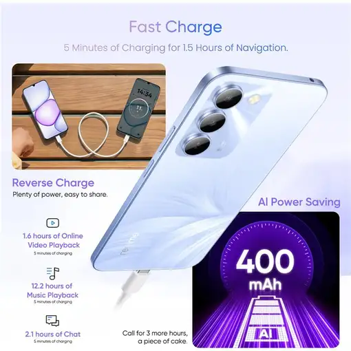 Smartphone 4 + 256GB Púrpura REALME