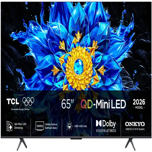 Televisor QD-Mini LED 65'' 4K Ultra HD Negro Smart 65P8L TCL Televisor QD-Mini LED 65'' 4K Ultra HD Negro Smart 65P8L TCL