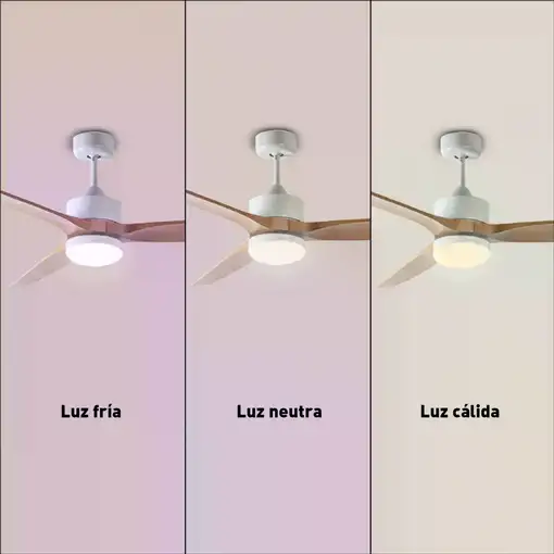 Ventilador de techo con luz Led, 40 W, 132 cm, JVTE4232 JATA