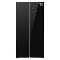 Infiniton SBS-630A85NEG nevera puerta lado a lado Independiente 540 L Negro